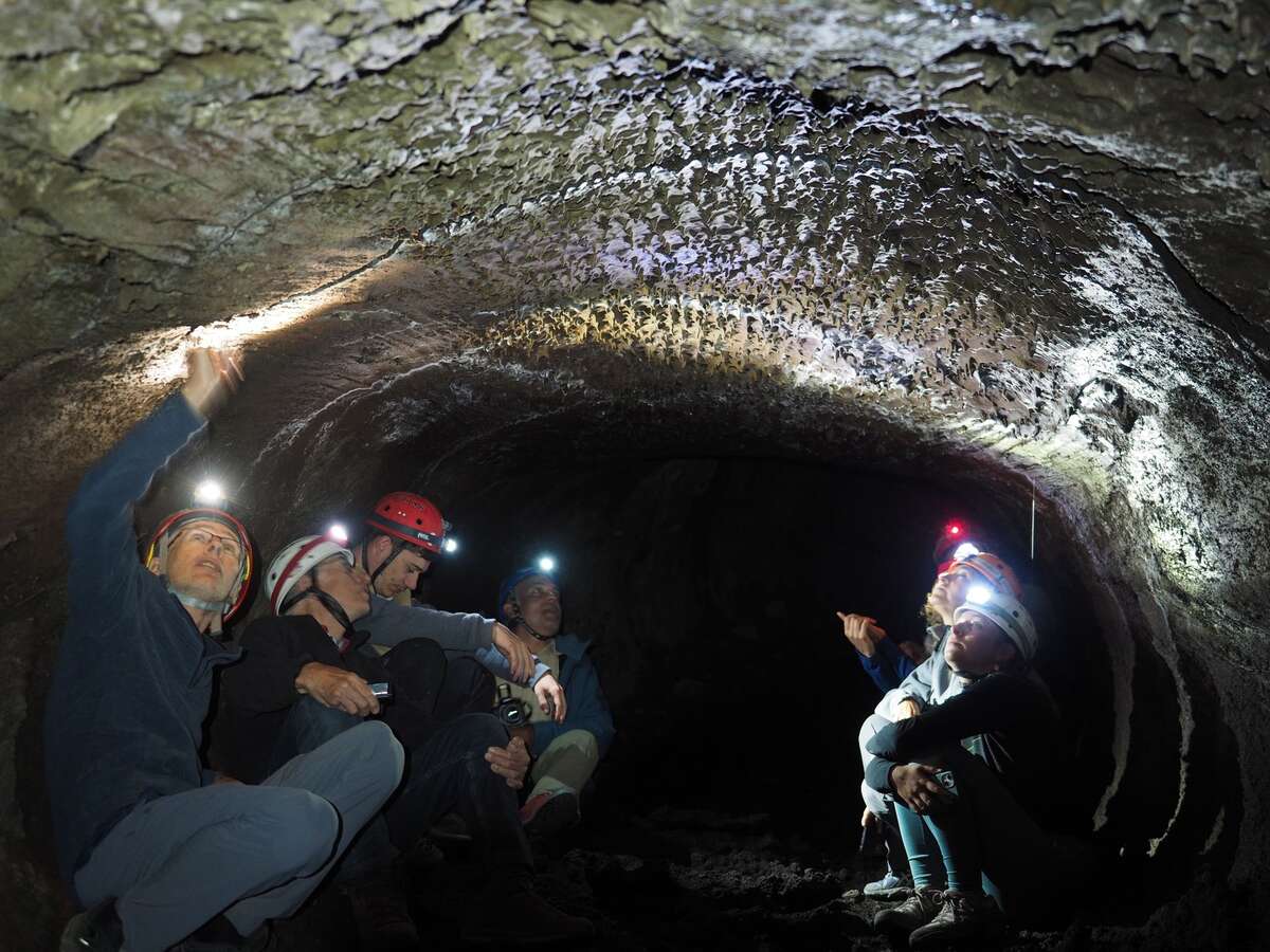 Grotte et visiteurs