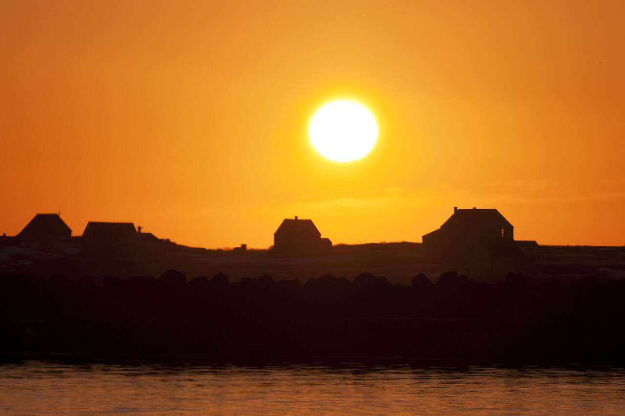 Coucher de soleil en bord de mer