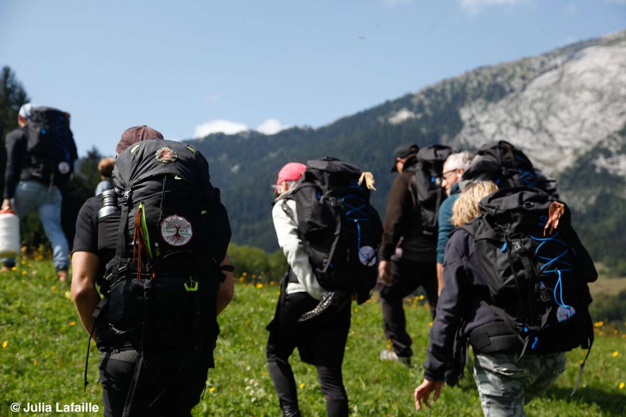 Groupe de randonneurs