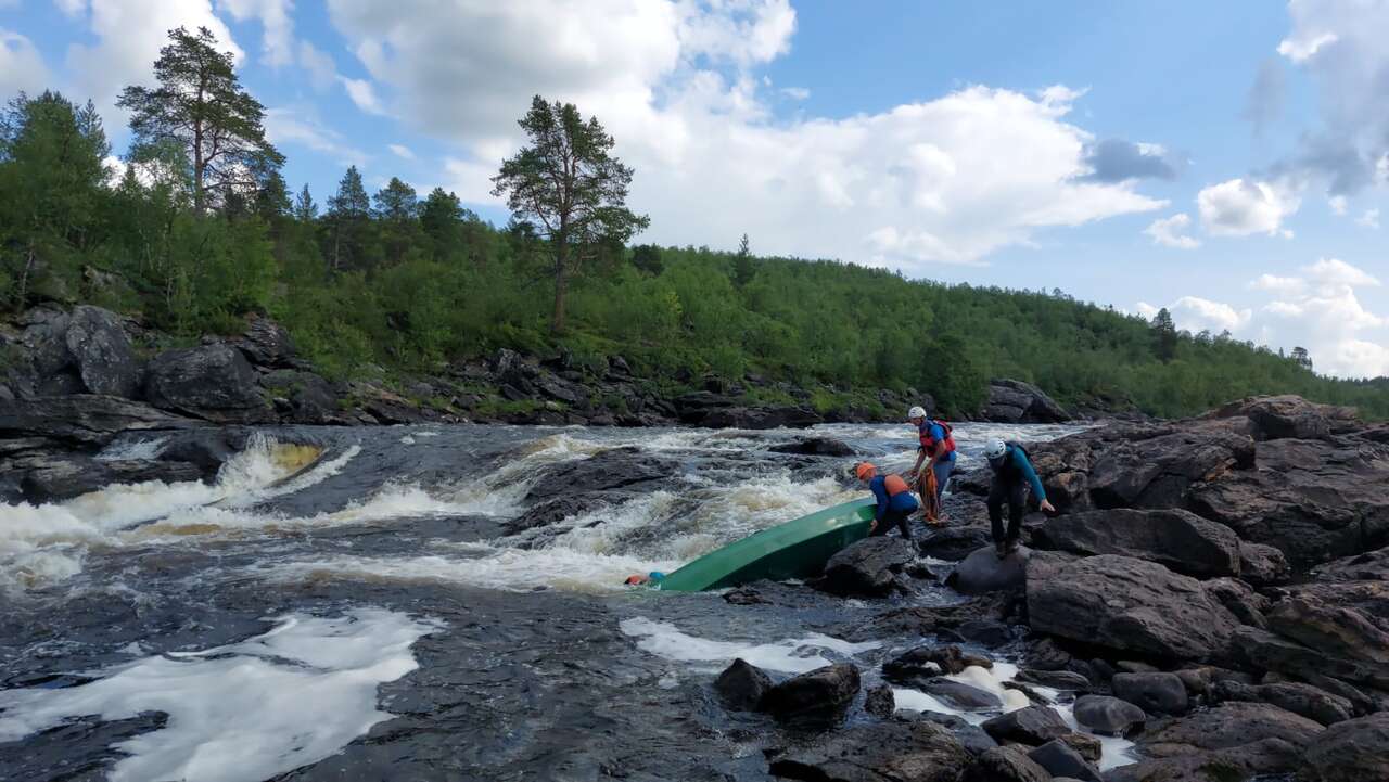 Passage d'un rapide