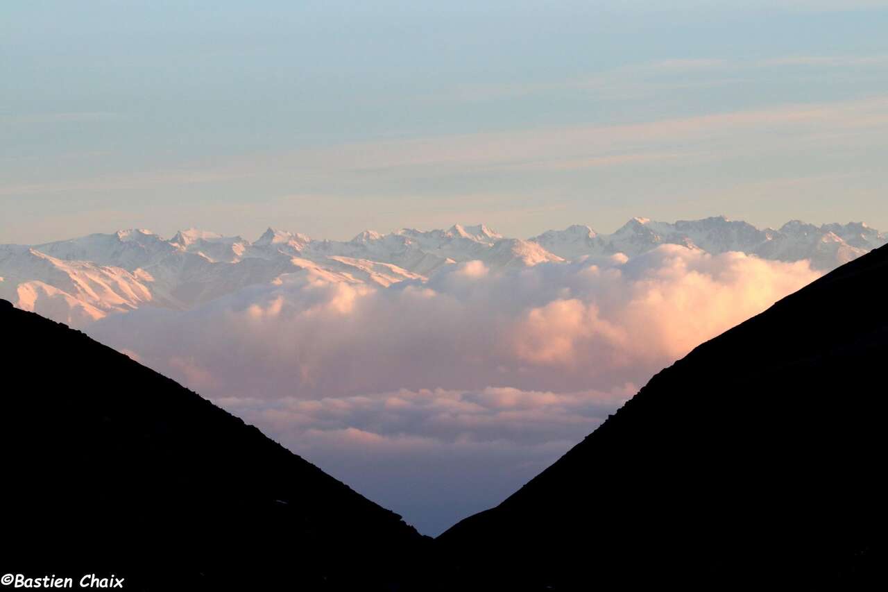 Paysage de montagne au Kirghizistan