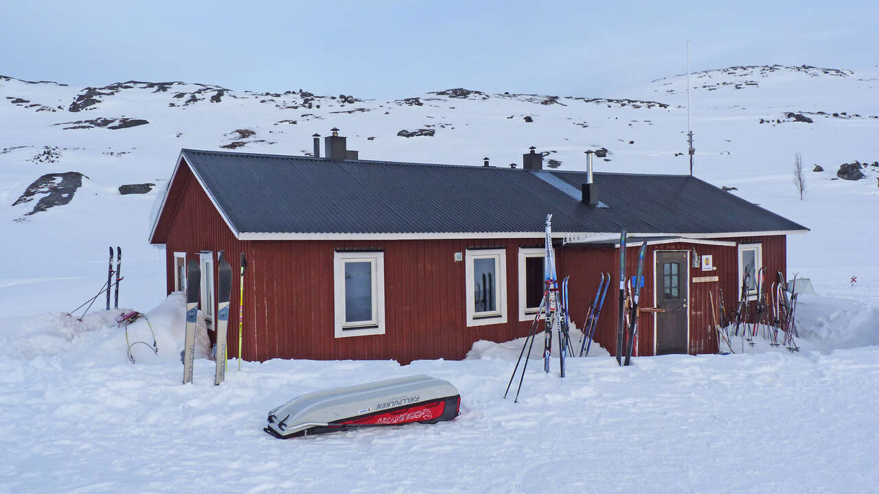 Refuge en hiver en Suède