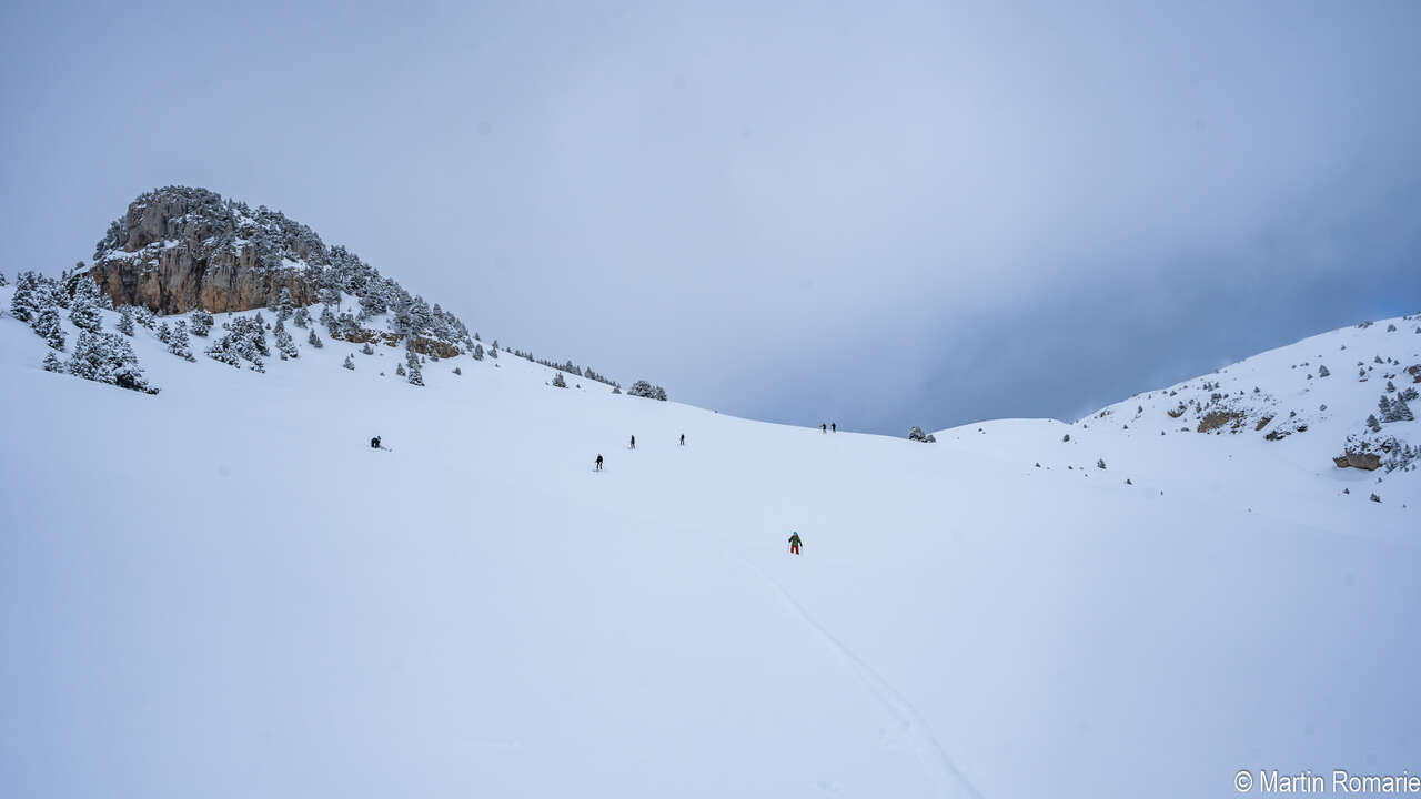 Skieur sur le plateau du Vercors