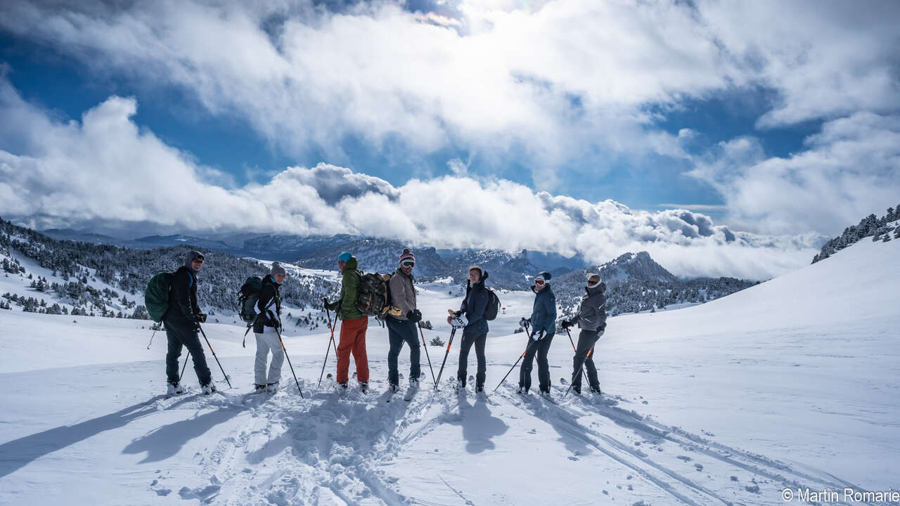 Skieur sur le plateau du Vercors