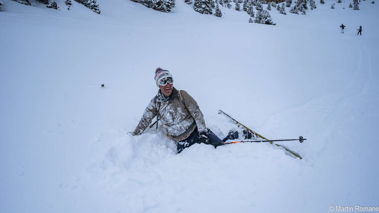 Skieur sur le plateau du Vercors