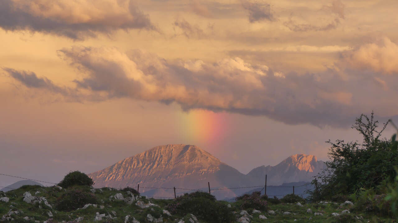 Tempête en montagne